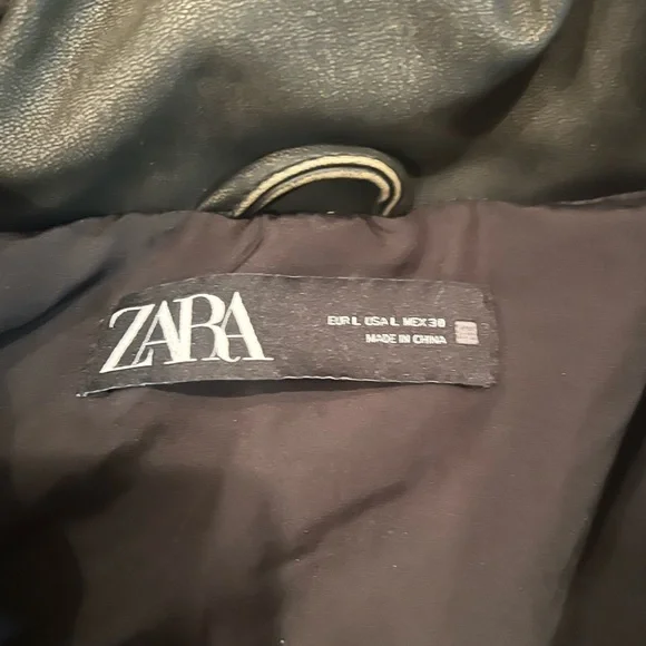 Zara cropped faux leather vest - Picture 4 of 5